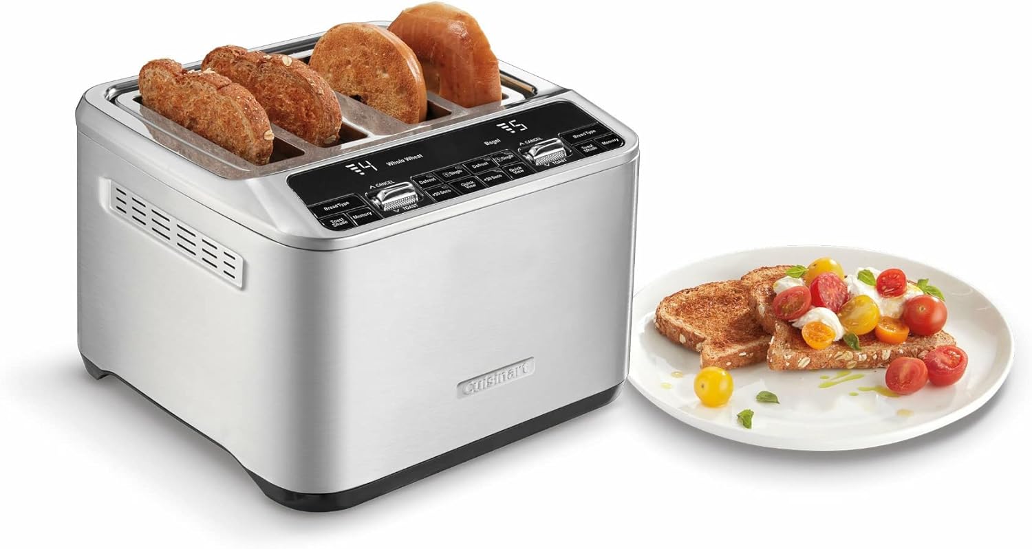 Cuisinart 4-Slice Motorized Toaster, Stainless Steel - Certified Refurbished