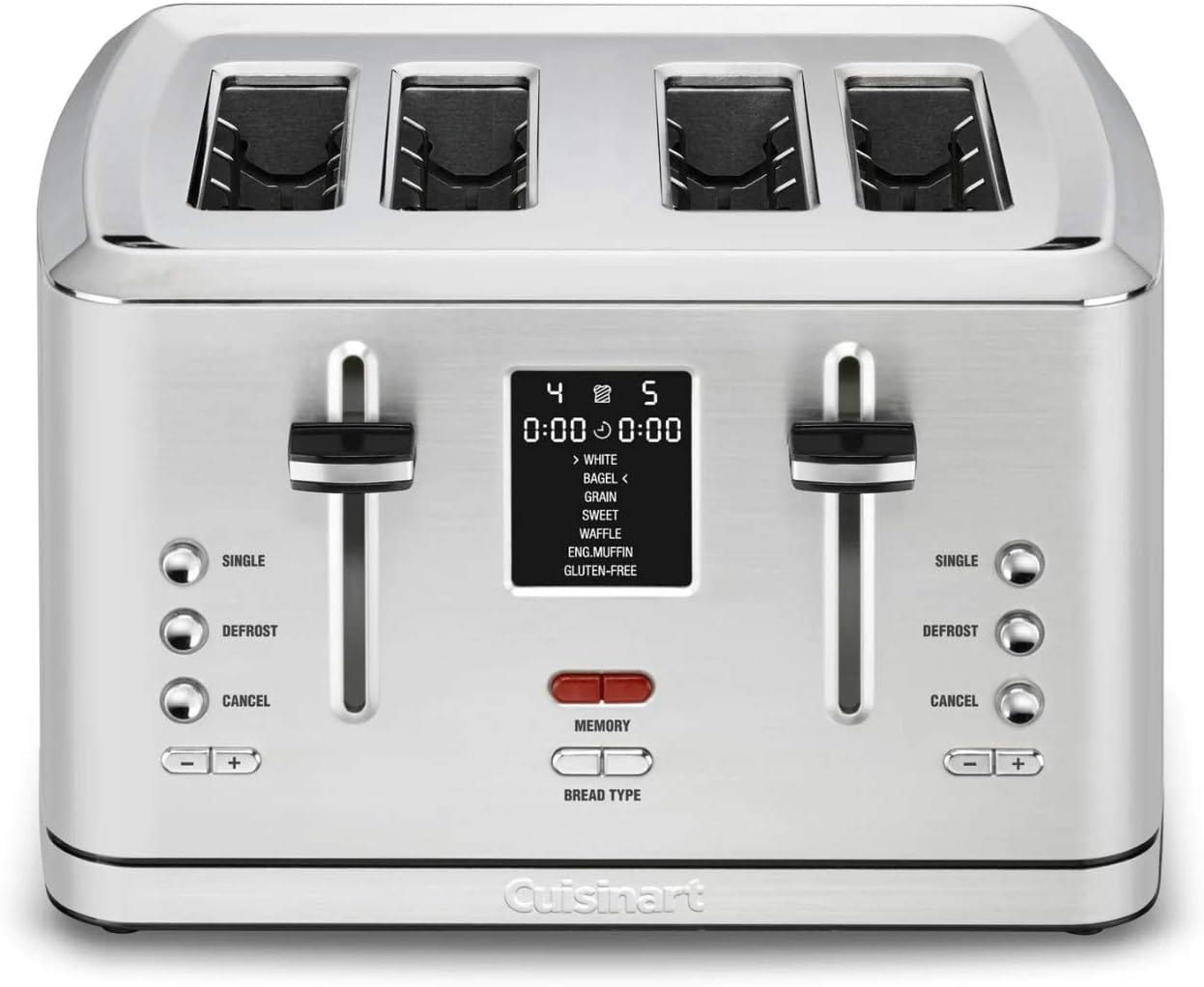 Cuisinart Slice Digital MemorySet Toaster, Stainless Steel - Certified Refurbished