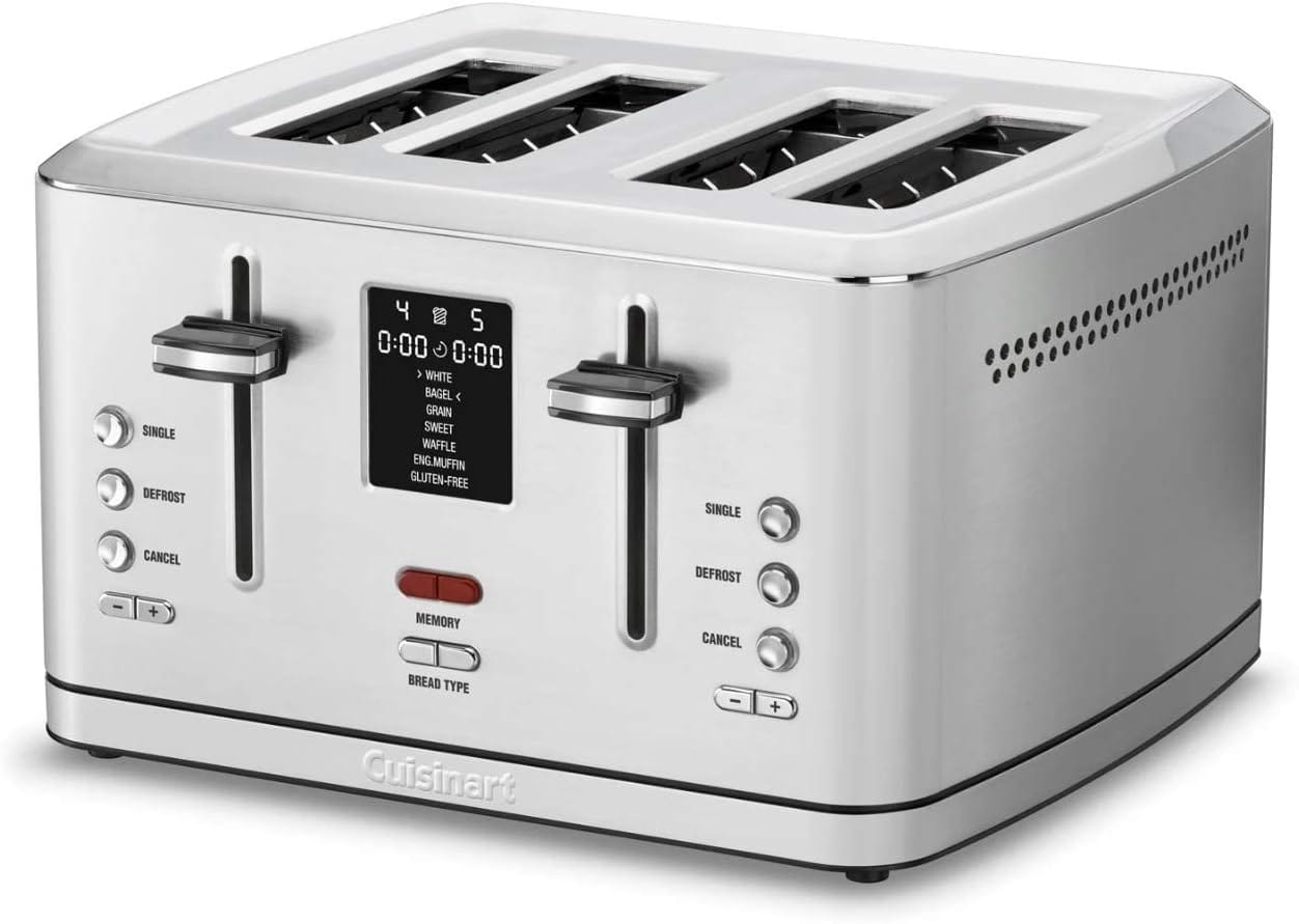 Cuisinart Slice Digital MemorySet Toaster, Stainless Steel - Certified Refurbished