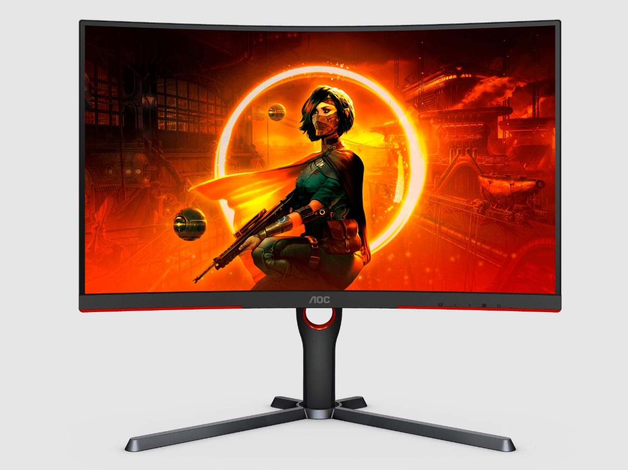 AOC 34" 3440x1440 165Hz 21:9 UltraWide Curved Monitor - Certified Refurbished