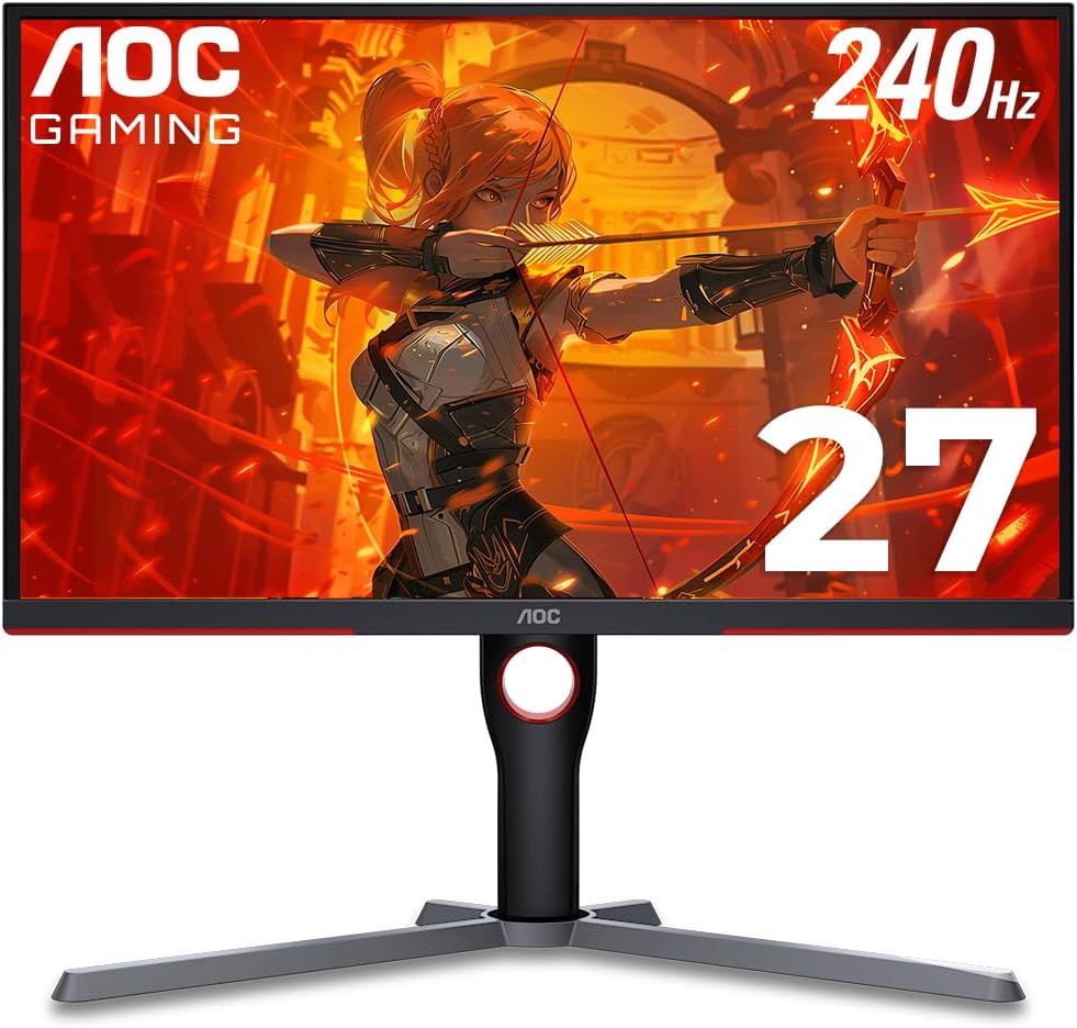 AOC CQ27G3Z 27" 2560x1440 240Hz Curved QHD Gaming Monitor - Certified Refurbished