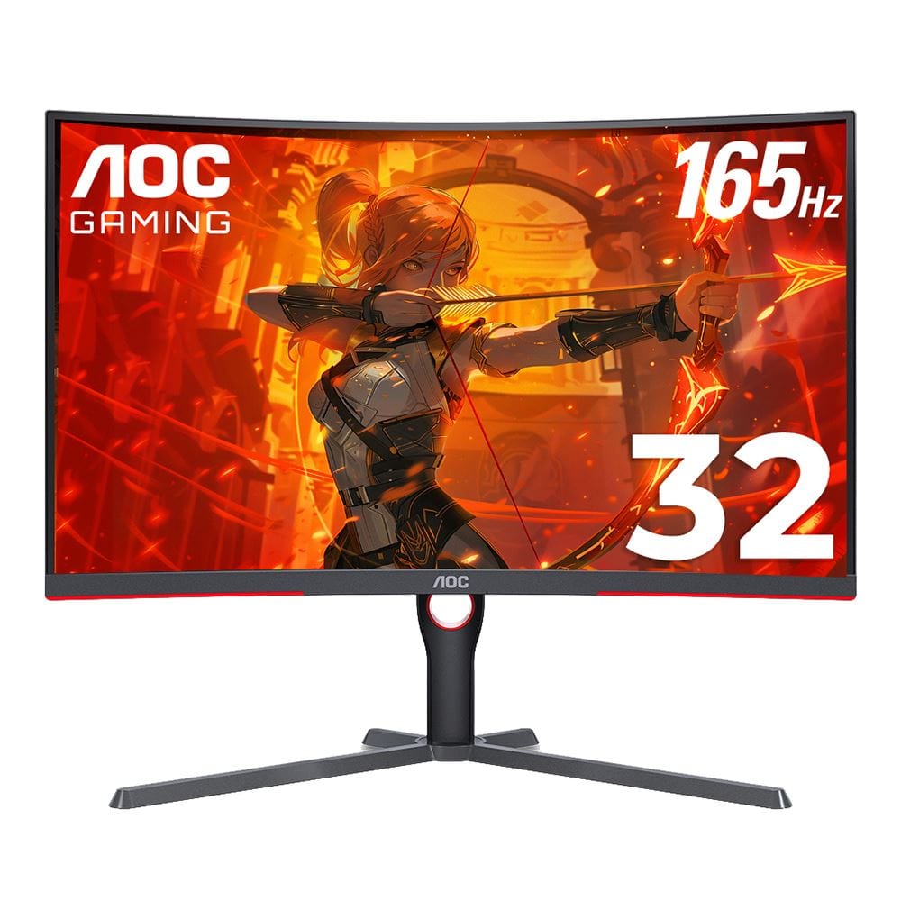 AOC 32" Quad HD 1000R Curve 2560x1440 165Hz Curved Gaming Monitor - Certified Refurbished