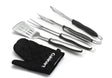 Cuisinart 4-Piece Grill Tool Set with Grill Glove, Black