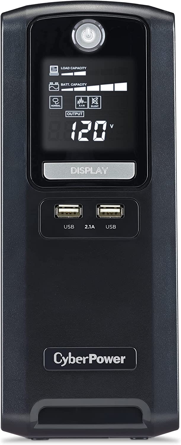 CyberPower 1350VA/810W AVR, LCD, USB 2.0 UPS System, New Battery - Certified Refurbished