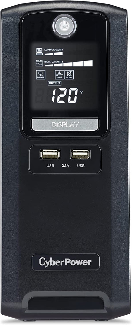 CyberPower 1350VA/810W AVR, LCD, USB 2.0 UPS System, New Battery - Certified Refurbished
