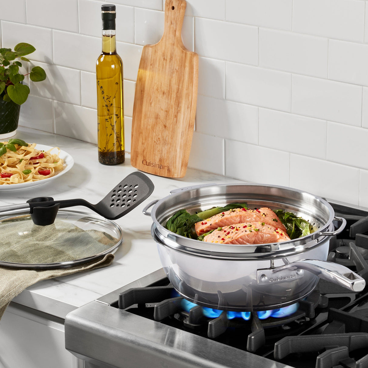 Cuisinart Preferred Pan 4-Pc Set Stainless Steel, Silver