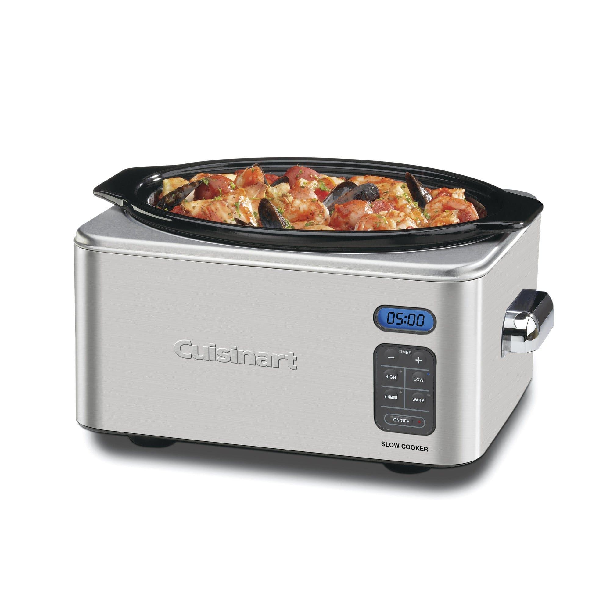 Cuisinart 6.5 Quart Programmable Slow Cooker, Silver