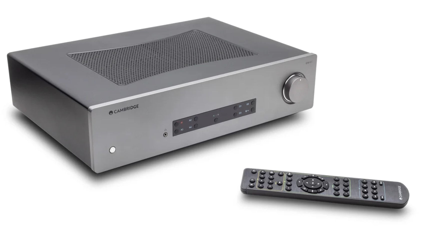 Cambridge Audio CXA81-RB Stereo Two-Channel Amplifier with Bluetooth and Built-in DAC 80 Watts Per Channel Lunar Grey - Certified Refurbished