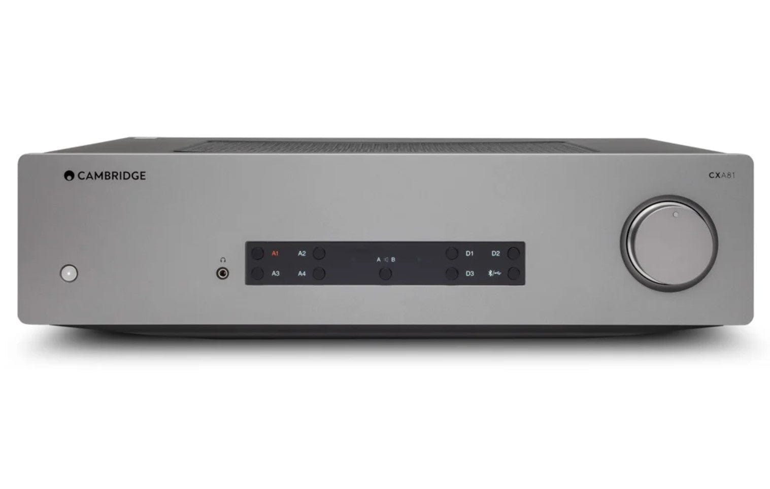 Cambridge Audio Stereo Two-Channel Amplifier with Bluetooth and Built-in DAC 80 Watts Per Channel Lunar Grey - Certified Refurbished