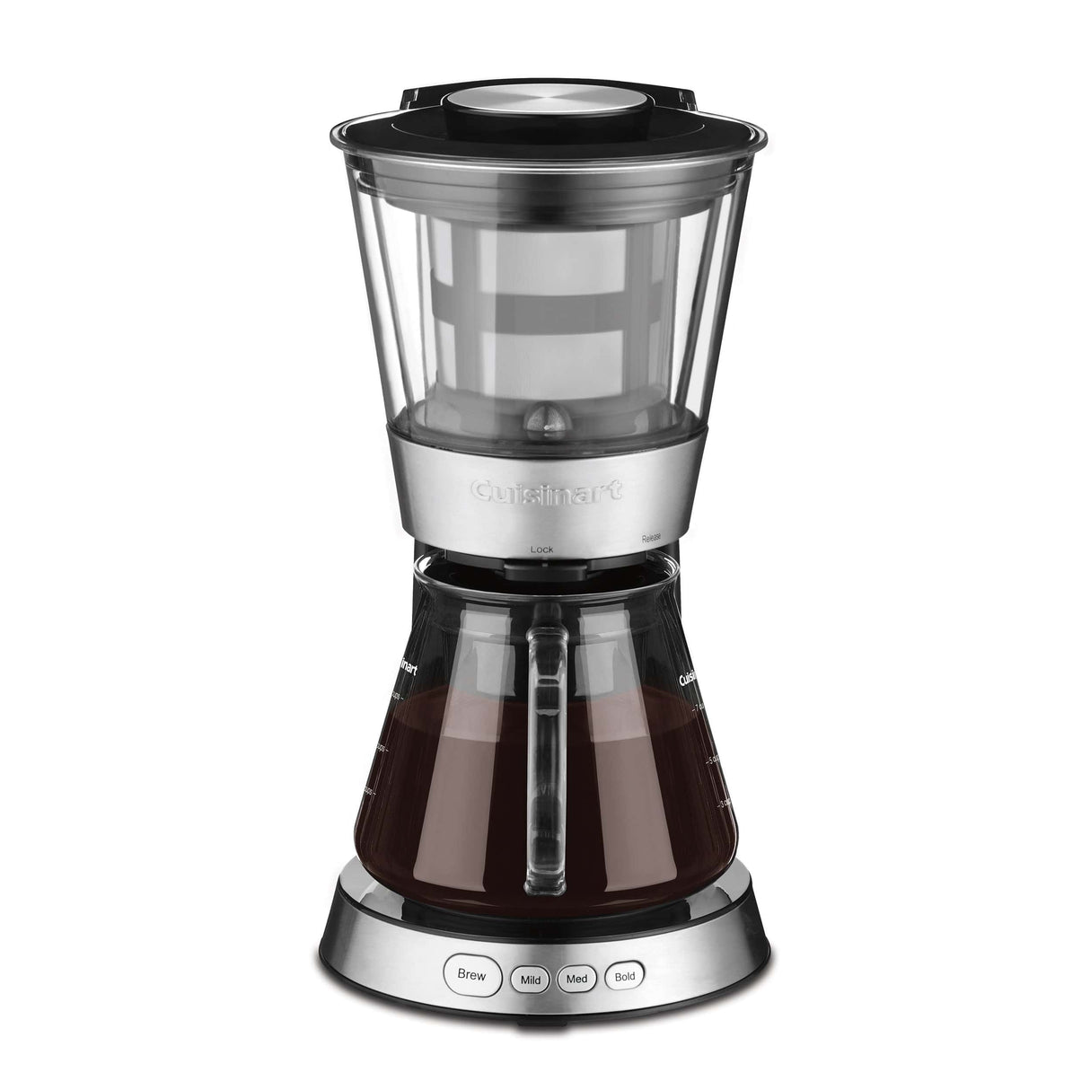 Cuisinart 7-Cup Cold Brew Coffeemaker, Glass Carafe, Ready-to-Drink in 25-45 Minutes - Certified Refurbished
