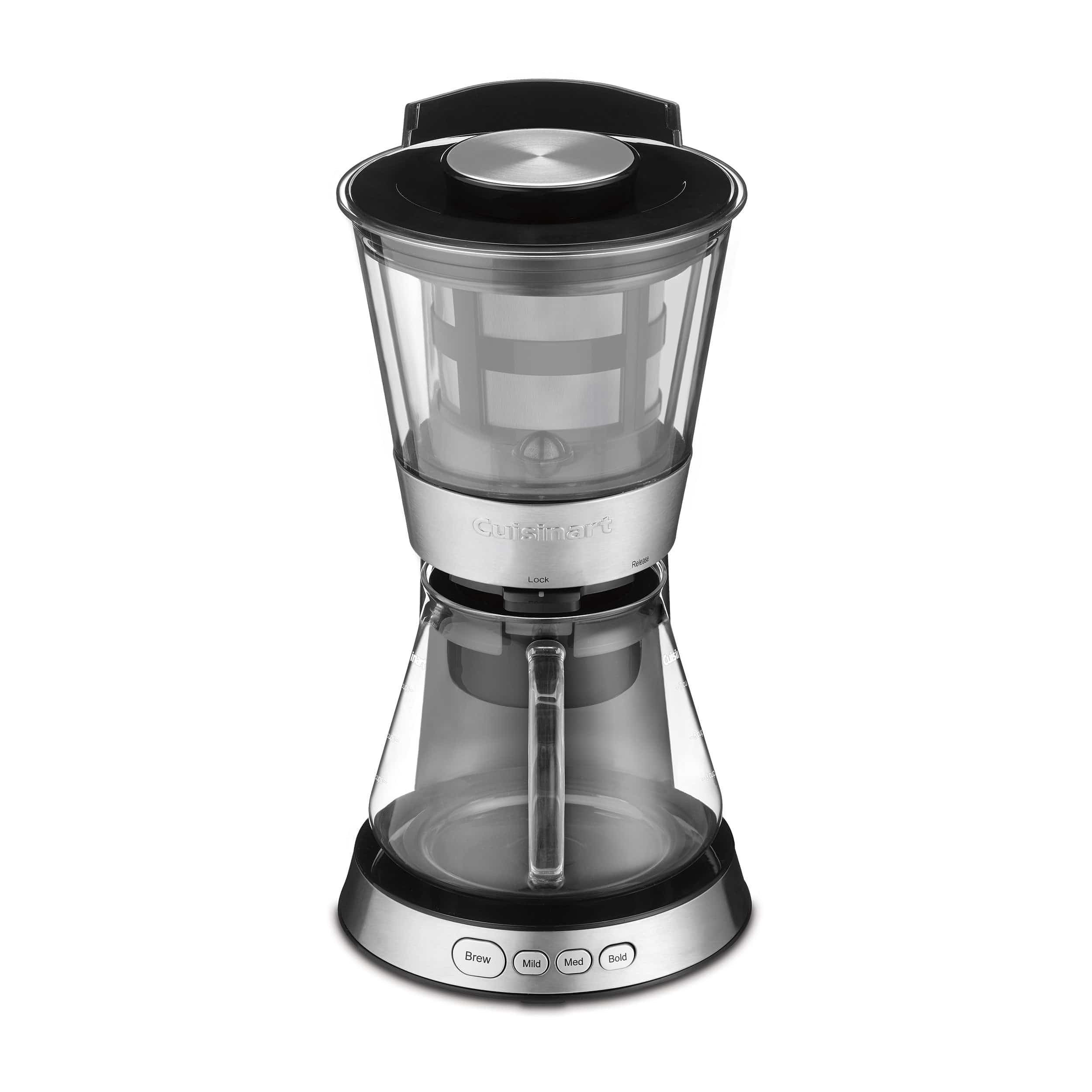 Cuisinart 7-Cup Cold Brew Coffeemaker, Glass Carafe, Ready-to-Drink in 25-45 Minutes - Certified Refurbished