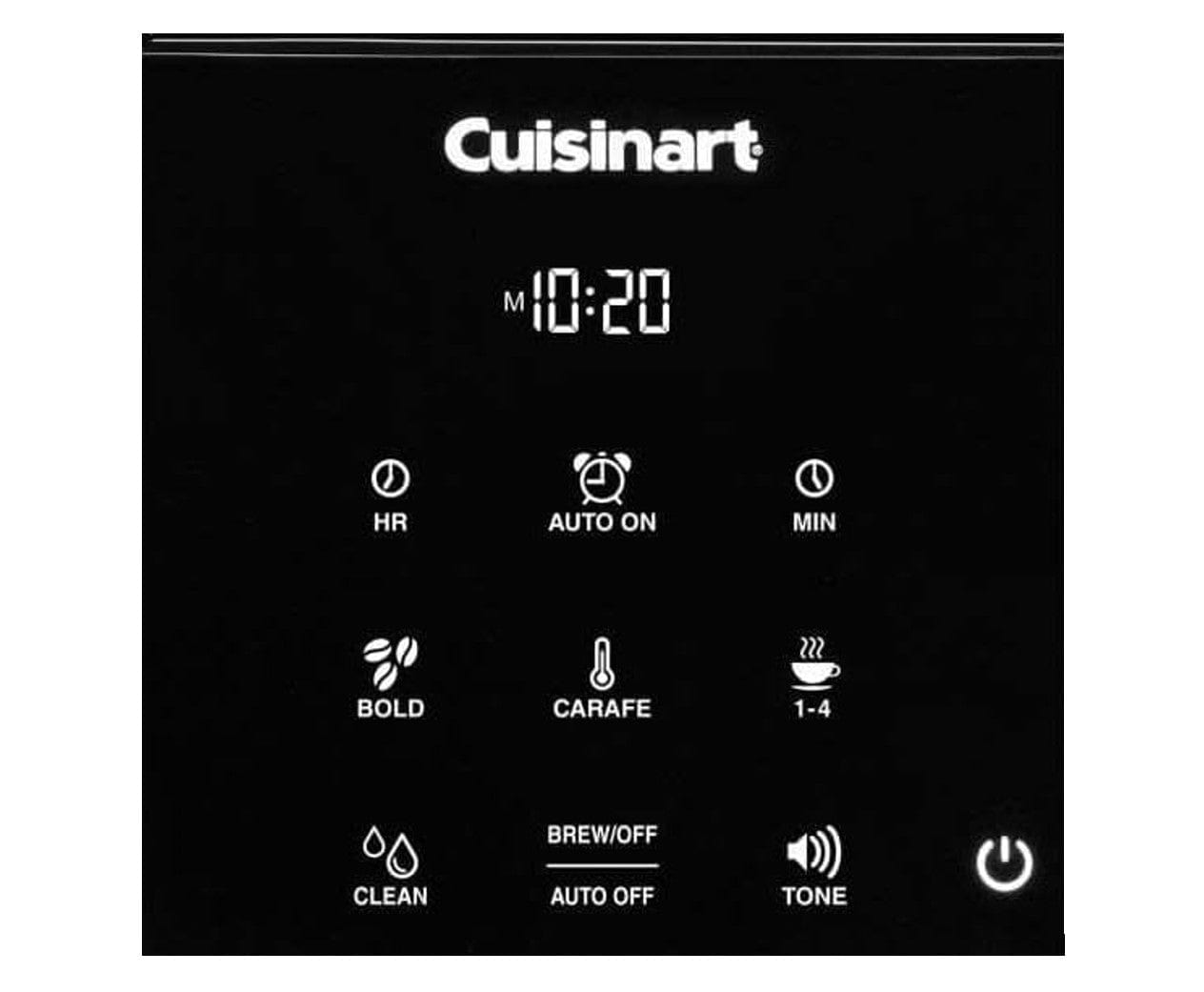 Cuisinart 14-Cup Programmable Coffeemaker Touchscreen, Black - Certified Refurbished