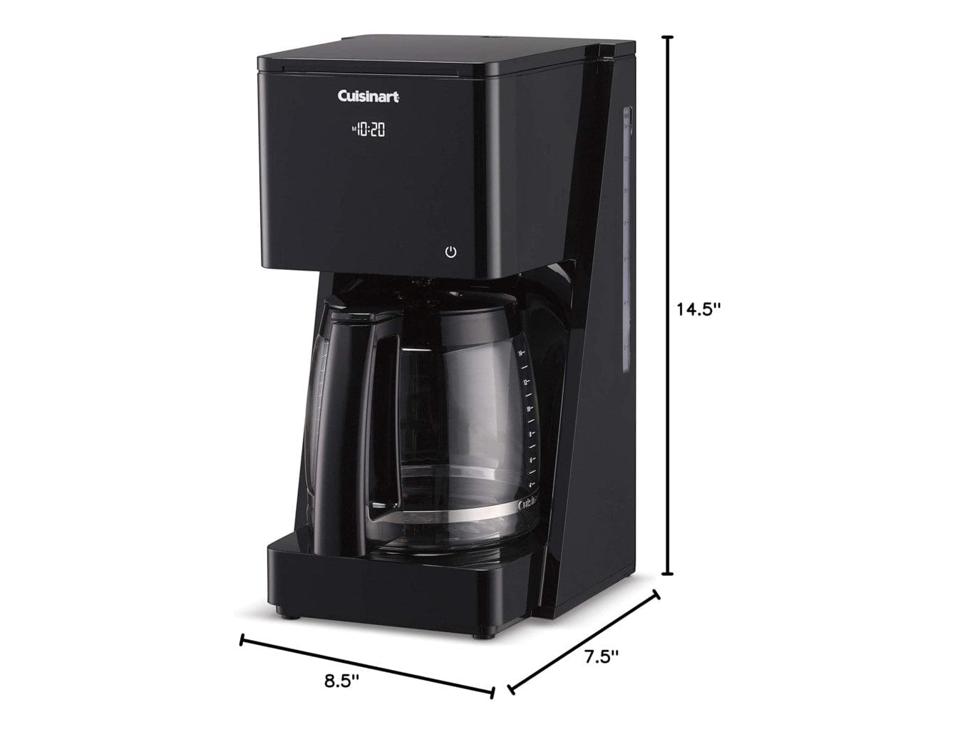 Cuisinart 14-Cup Programmable Coffeemaker Touchscreen, Black - Certified Refurbished