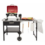 Cuisinart Prep 'n Cook Outdoor Table and Grill Stand, Black Stainless
