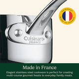 Cuisinart French Classic Tri-Ply Stainless Cookware 10 Piece Set, Silver