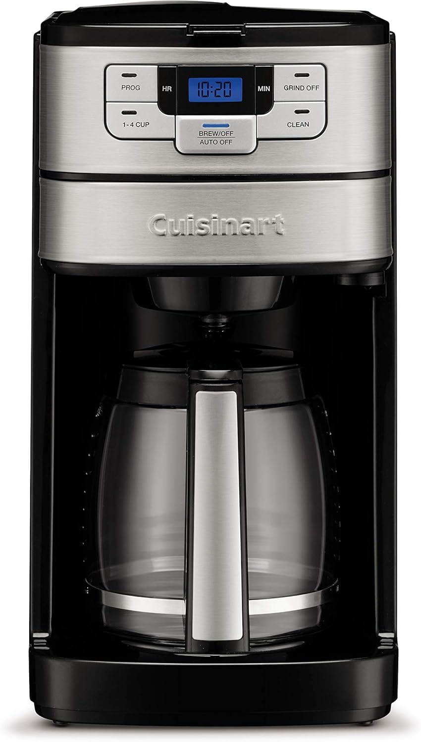 Cuisinart Grind and Brew 12 Cup Coffeemaker, Black – Certified Refurbished