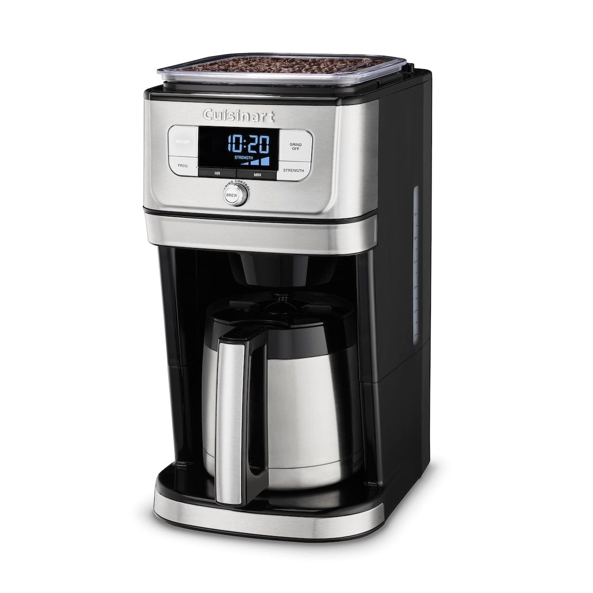 Cuisinart Fully Automatic 10 Cup Burr Grind & Brew Thermal Coffeemaker Silver - Certified Refurbished