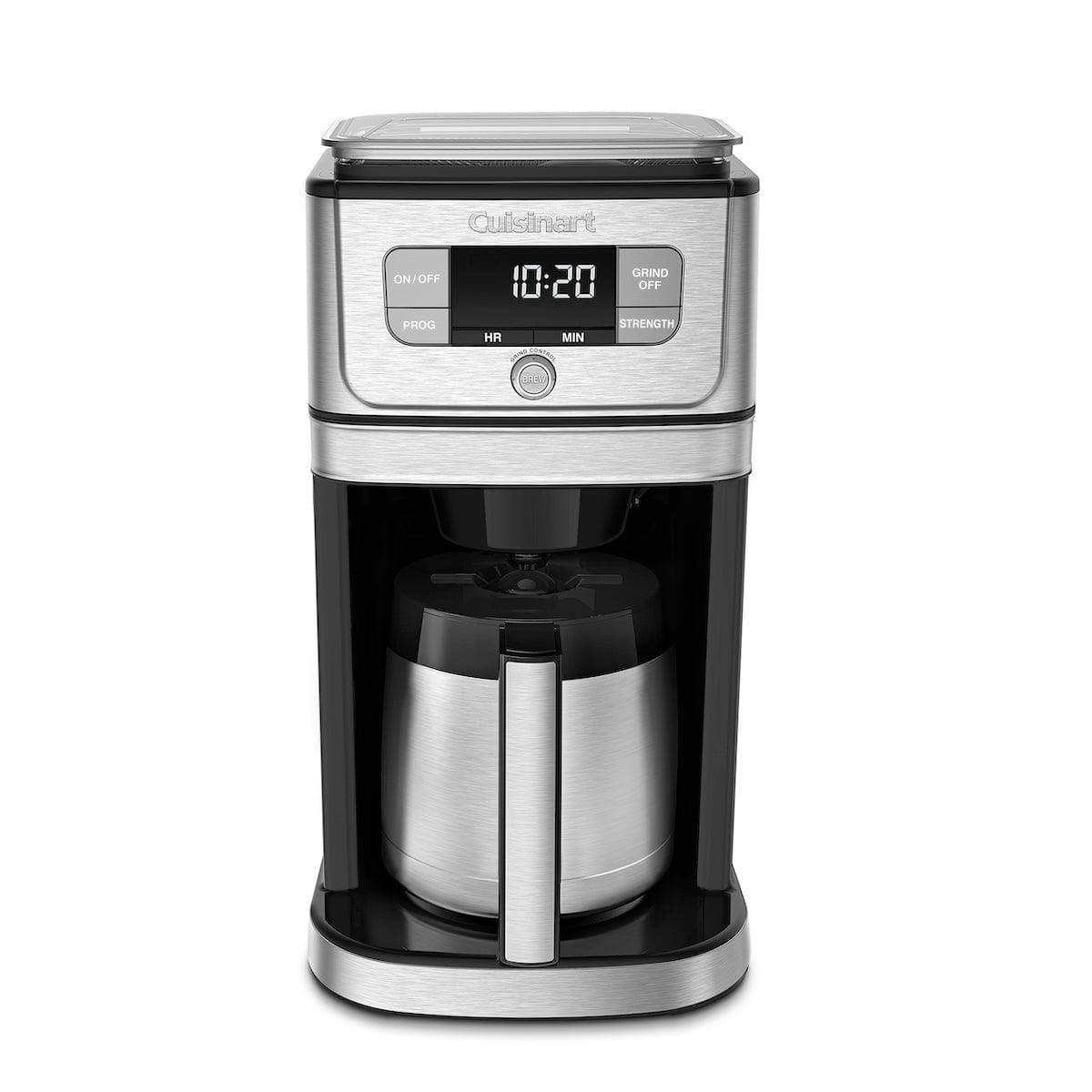 Cuisinart Fully Automatic 10 Cup Burr Grind & Brew Thermal Coffeemaker Silver - Certified Refurbished