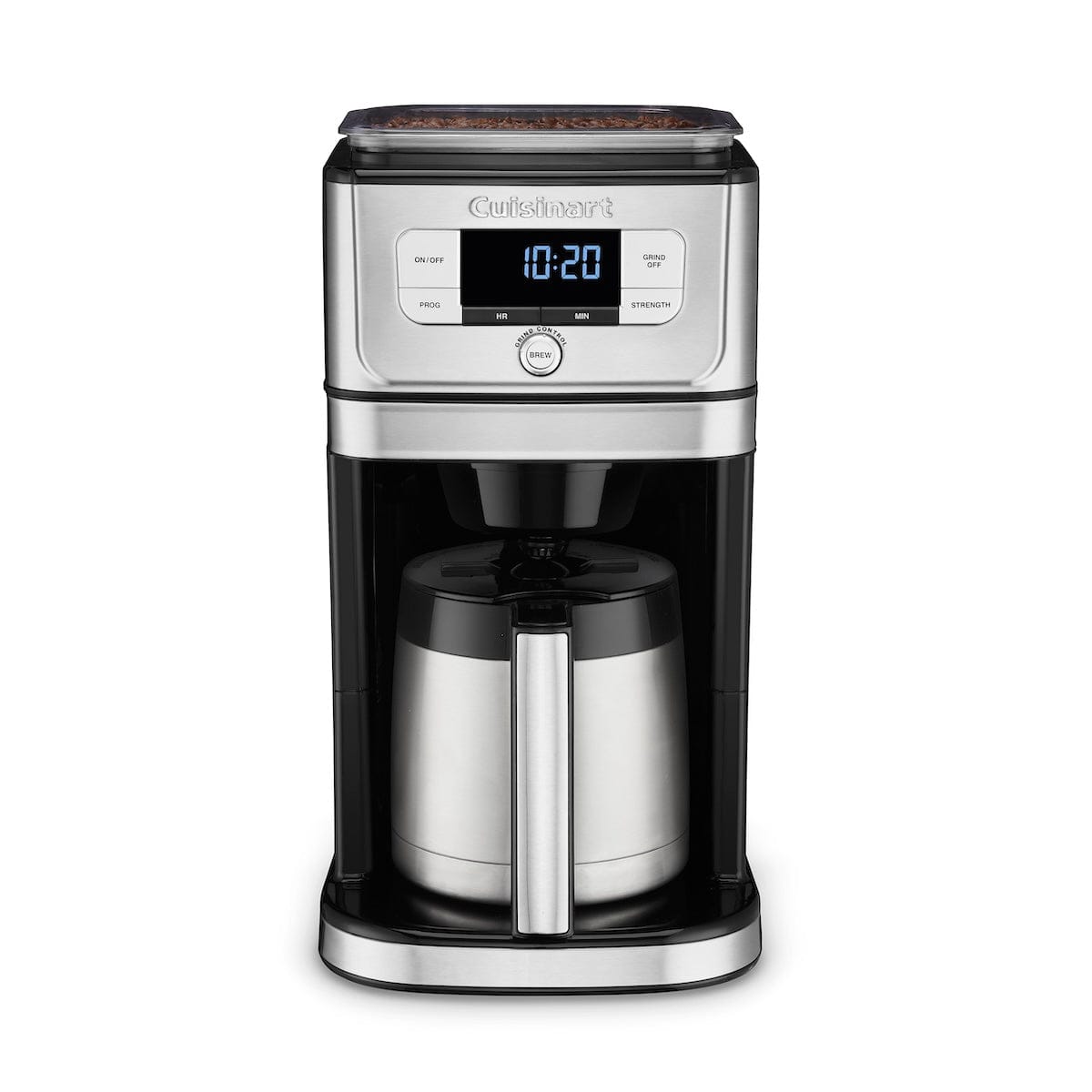 Cuisinart Fully Automatic 10 Cup Burr Grind & Brew Thermal Coffeemaker Silver - Certified Refurbished