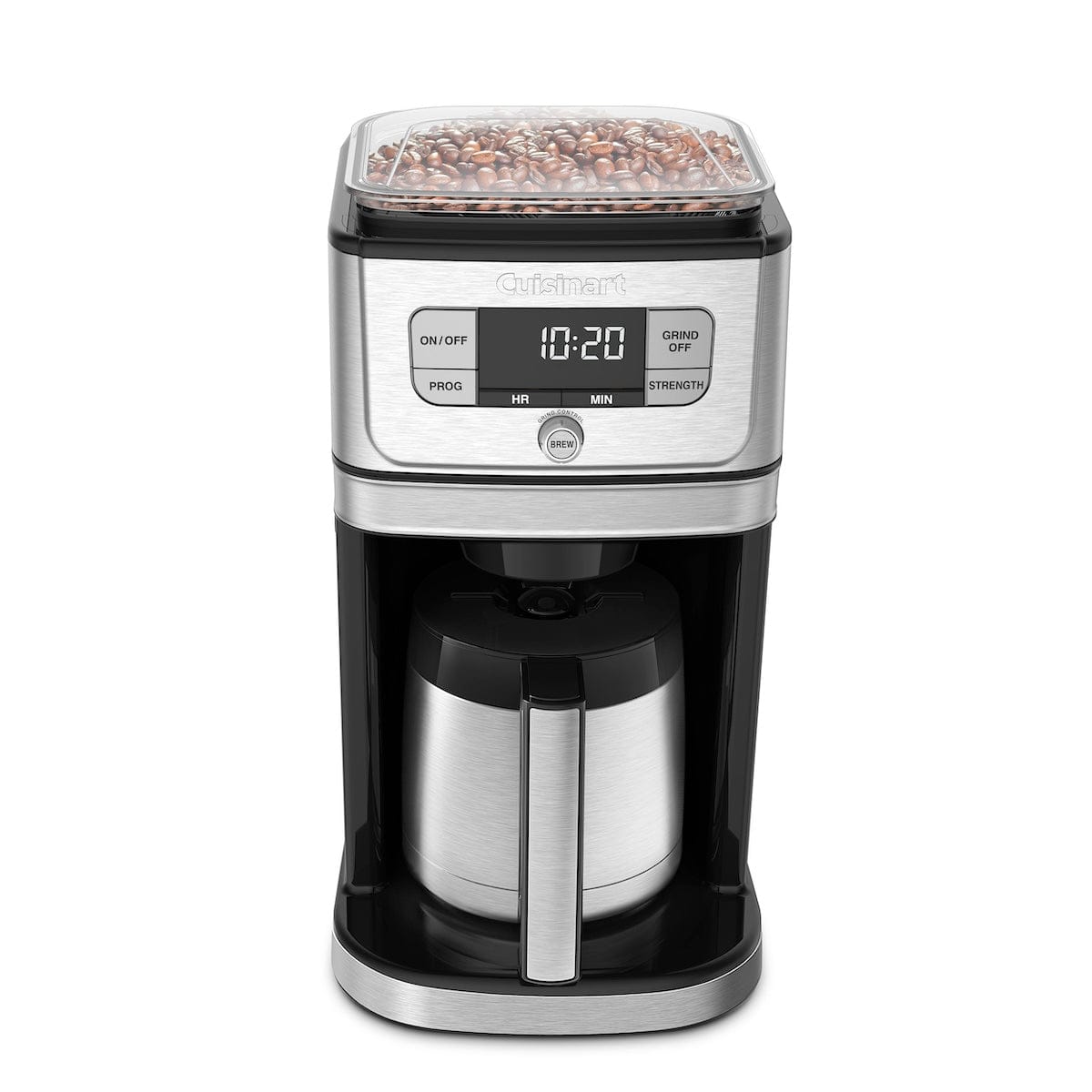 Cuisinart Fully Automatic 10 Cup Burr Grind & Brew Thermal Coffeemaker Silver - Certified Refurbished