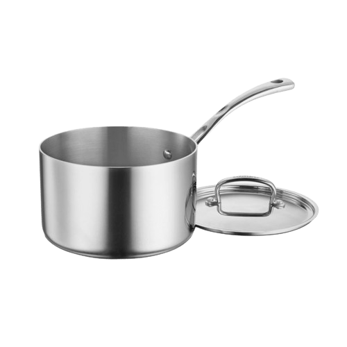 Cuisinart 4 Quart Saucepan with Cover, Silver