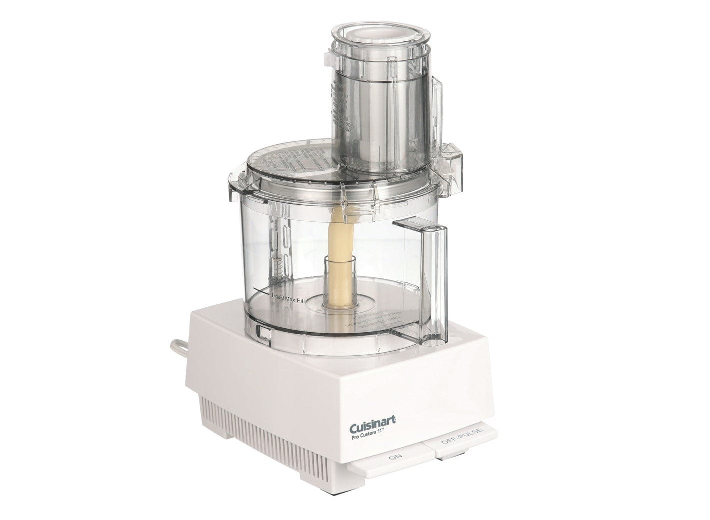 Cuisinart Food Processor, Pro Custom 11 Cup, Brushed White - Certified Refurbished