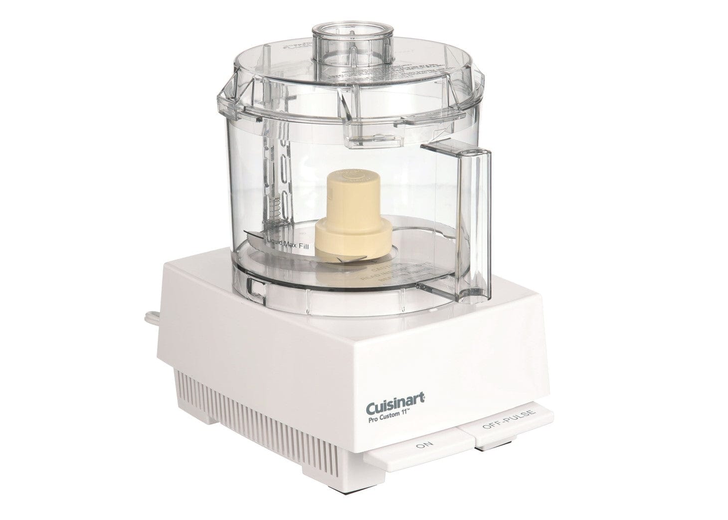 Cuisinart Food Processor, Pro Custom 11 Cup, Brushed White - Certified Refurbished