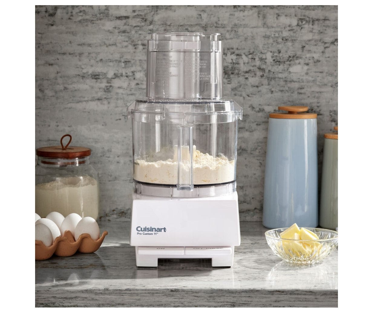 Cuisinart Food Processor, Pro Custom 11 Cup, Brushed White - Certified Refurbished