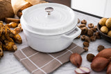 Staub Cast Iron 4-qt Round Cocotte, Dutch Oven - White
