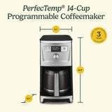 Cuisinart 14-Cup PerfecTemp® 14-Cup Coffee Maker with Over Ice, Silver