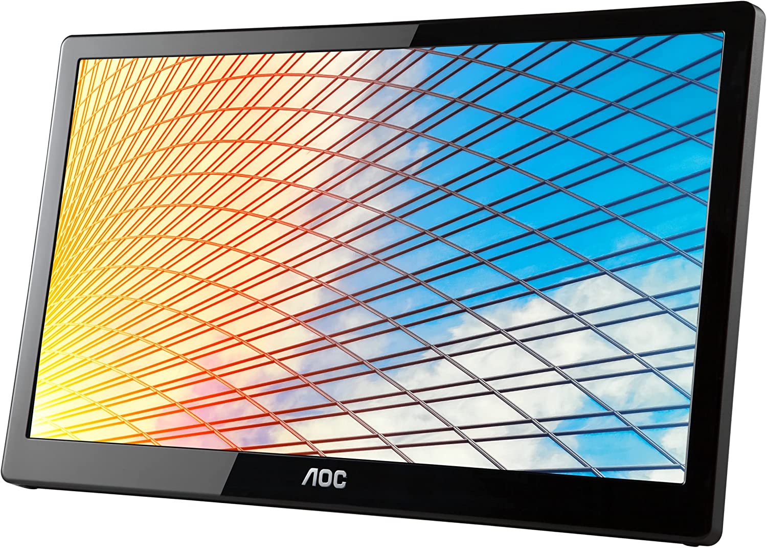 AOC E1659FWU-B 15.6" 1366 x 768 60Hz Ultra portable Monitor - Certified Refurbished