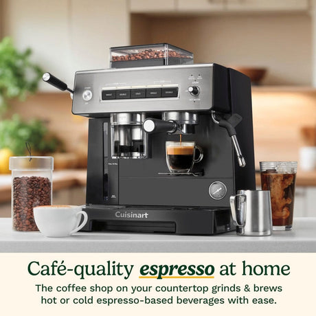 Cuisinart Espresso Bar™ Grind & Brew Espresso Machine, Black