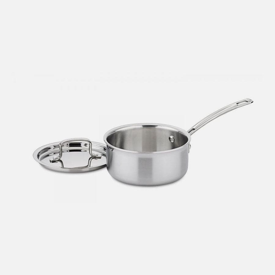Cuisinart 1.5 Quart Saucepan with Cover, Silver