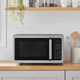 Vissani 1.5 cu. ft. 1000W Countertop Microwave with Air Fry and Sensor Cook, Stainless Steel - Certified Refurbished