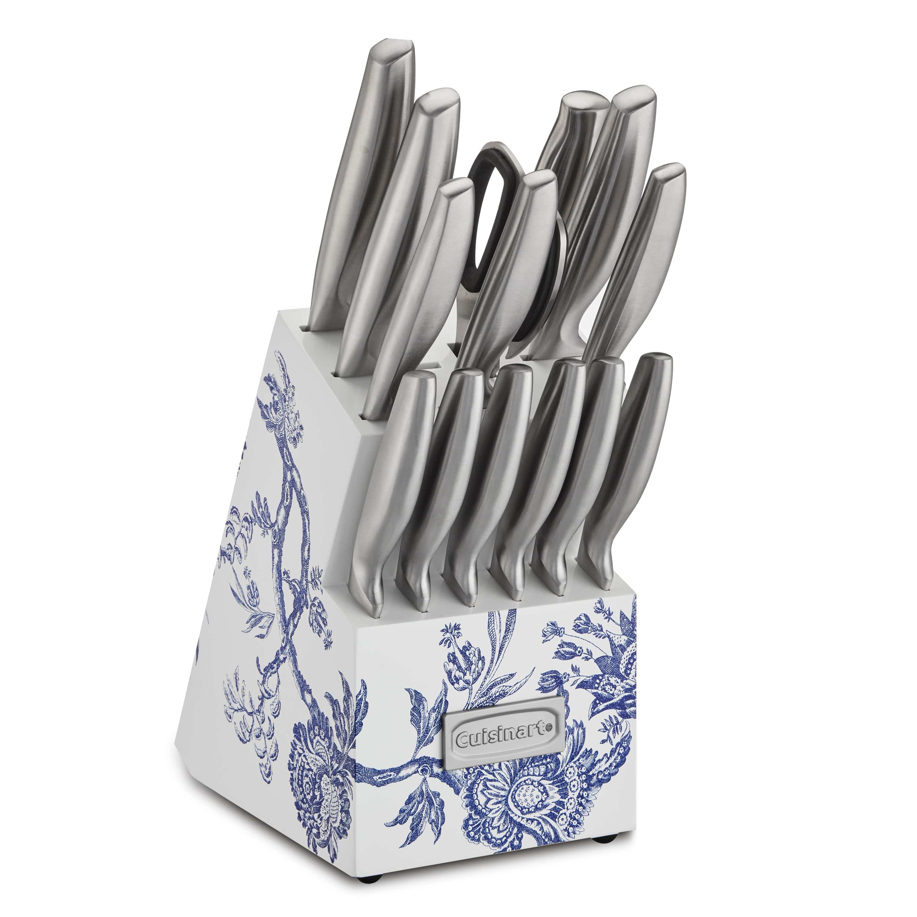 Cuisinart Caskata™ 15 Piece German Stainless Steel Knife Block Set, Blue