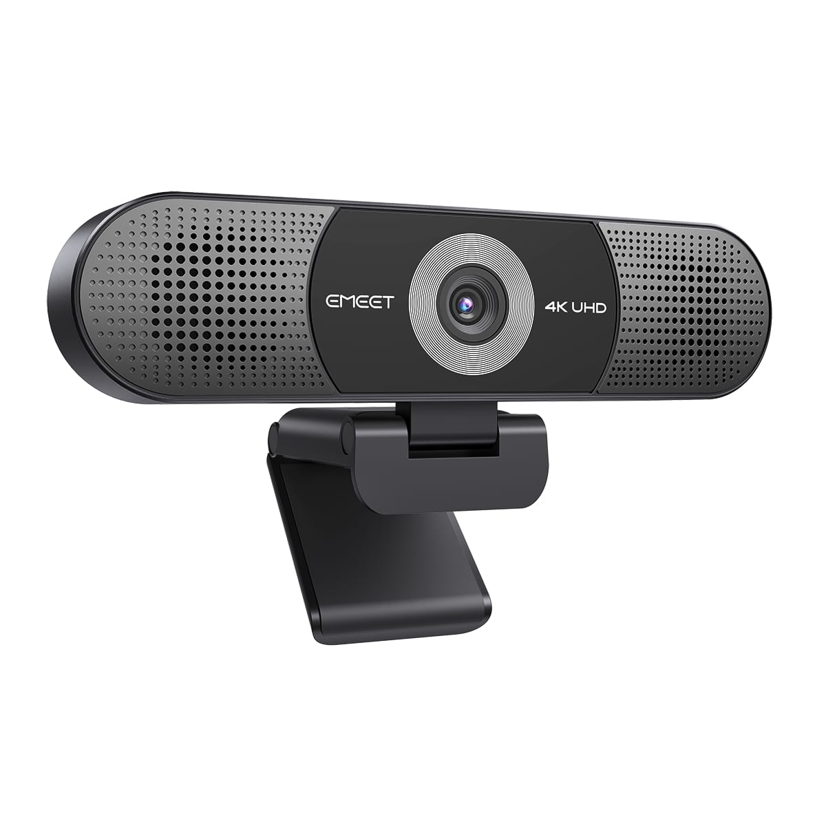 EMEET C980 Pro 4K Webcam with Dual Speakers and Quad Mic Array, Black