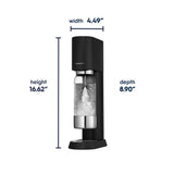 SodaStream Enso Sparkling Water Maker Starter Kit, Black