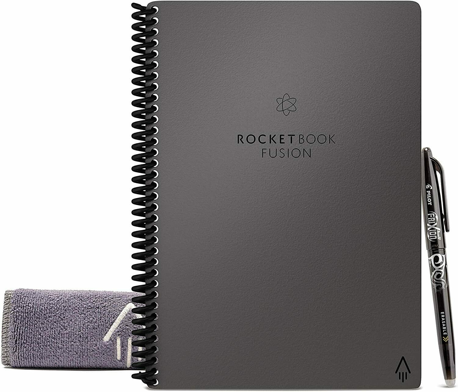 Rocketbook Fusion Smart Reusable Notebook Pen & Microfiber Cloth Executive Size