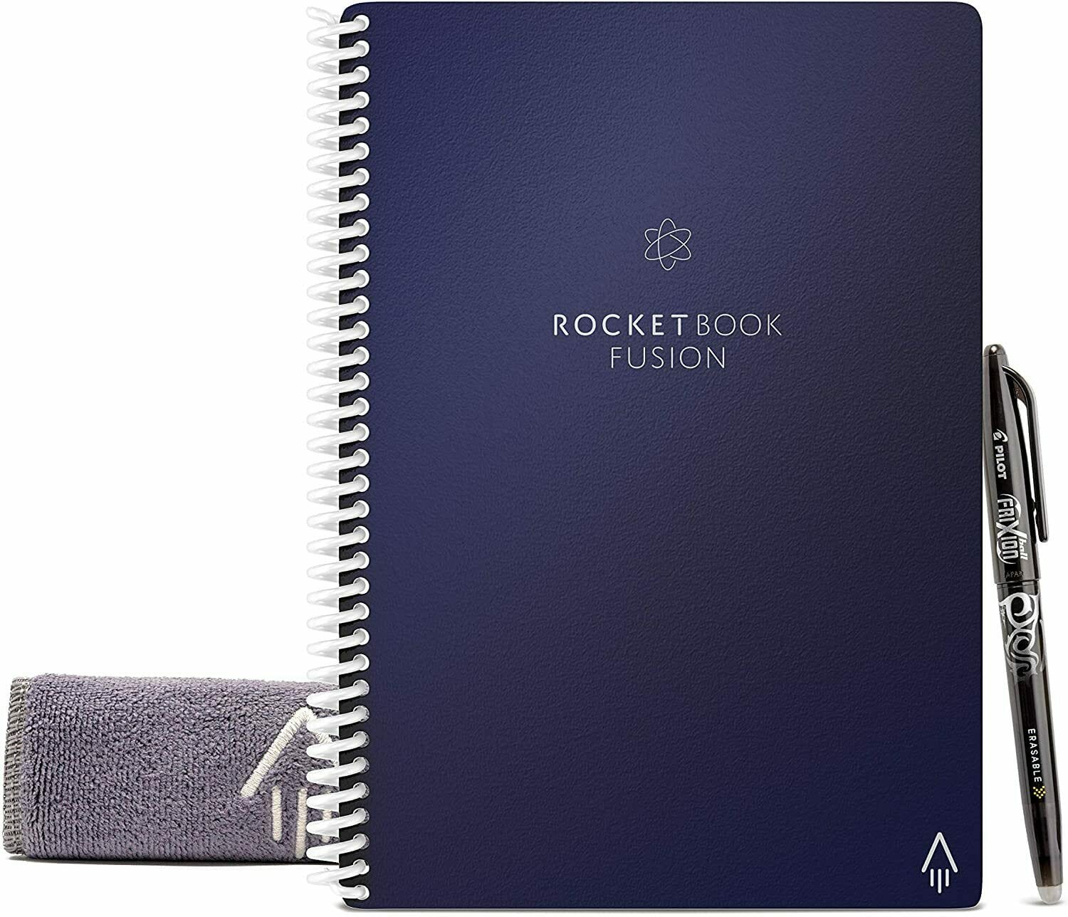 Rocketbook Fusion Smart Reusable Notebook Pen & Microfiber Cloth Executive Size