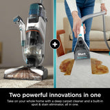 Shark CarpetXpert with Stainstriker Deep Carpet Cleaner, Cyan - Certified Refurbished