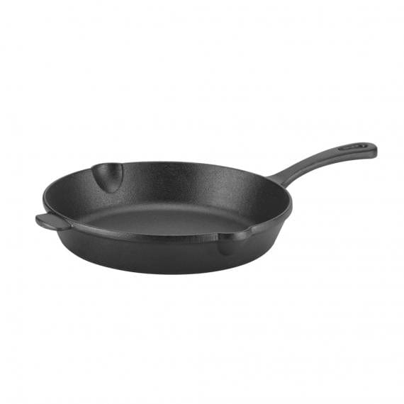 Cuisinart Chef's Classic™ Pre-Seasoned Cast Iron 10" Fry Pan with Helper, Black