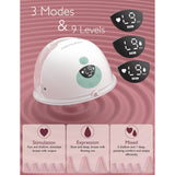 Momcozy M5 Wearable Hands-Free Breast Pump, Soft Double-Sealed Flange 24mm, 3 Modes & 9 Levels Electric Pump, 2 Pack, Green