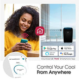 LG 8000 BTU DOE Smart Wi-Fi Portable Air Conditioner, 3-in-1, Cools 350 Sq Ft, Gray - Certified Refurbished