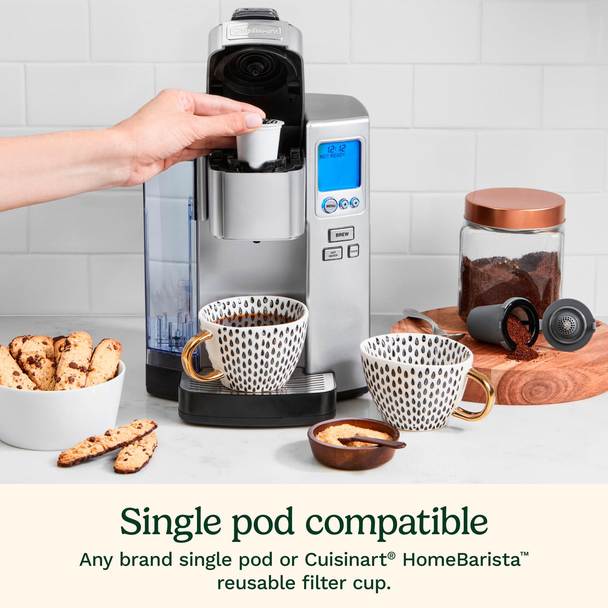Cuisinart Premium Single Serve Brewer, Silver