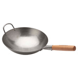 Cuisinart 12" Carbon Steel Hammered Wok, Round