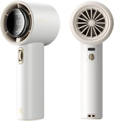 JisuLife Portable Handheld Fan Pro 1S, 1-100 Speed, Adjustable Turbo Mini Rechargeable Personal Fan, White