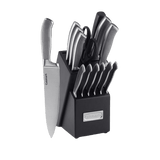 Cuisinart Graphix 15 Piece Knife Block Set, Silver