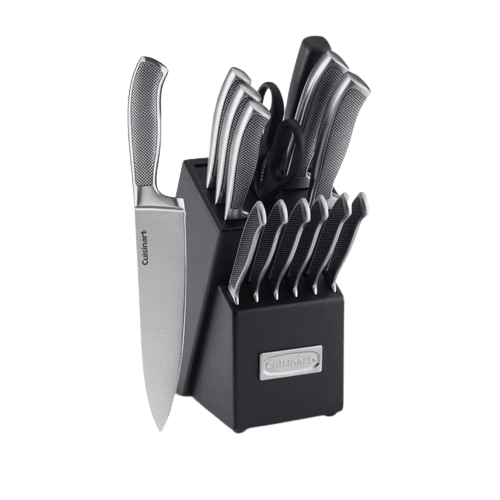 Cuisinart Graphix 15 Piece Knife Block Set, Silver