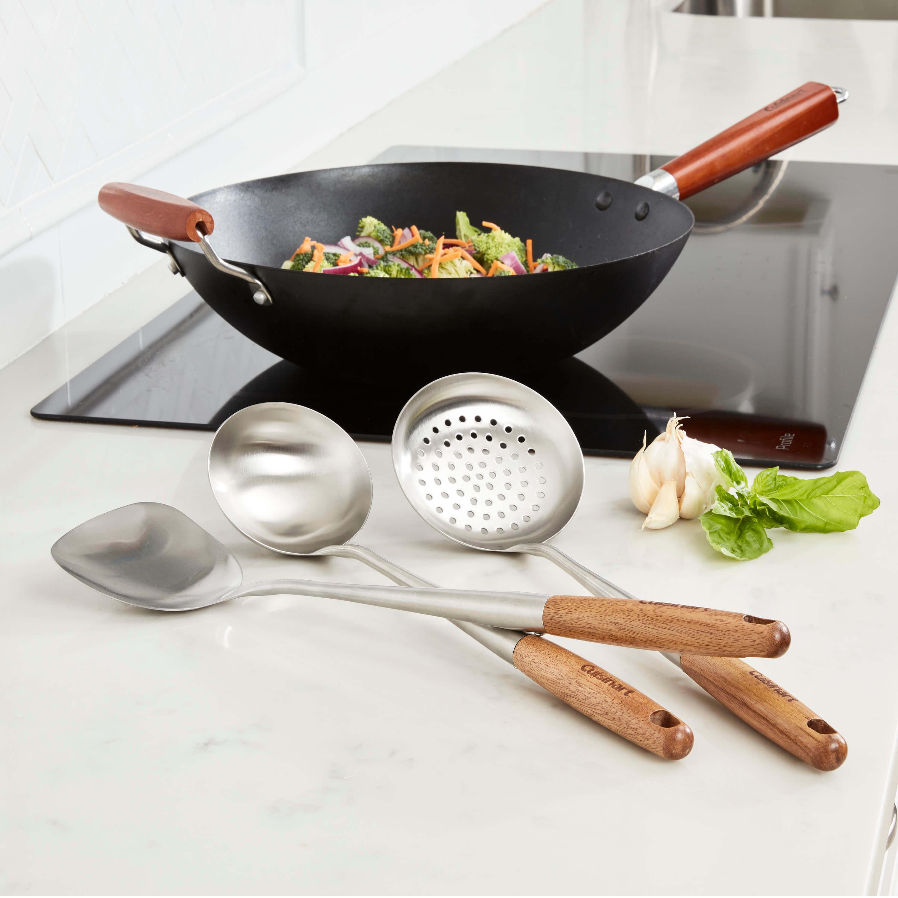 Cuisinart 3Pc Wok Tool Set, Silver