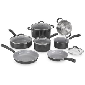 Cuisinart 11 Piece Set Ceramica XT Nonstick Cookware, Black